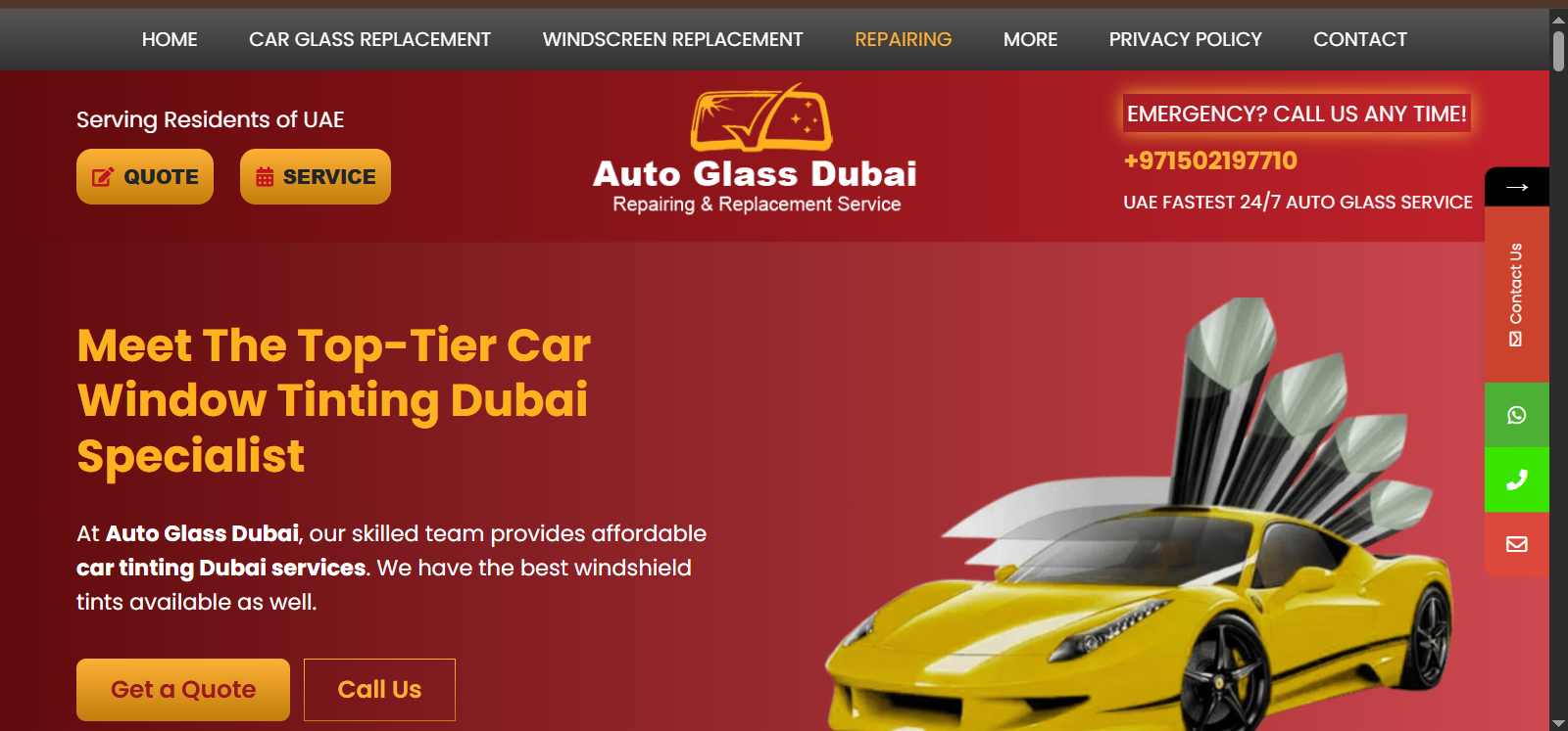 Mobile Car Window Tinting Dubai