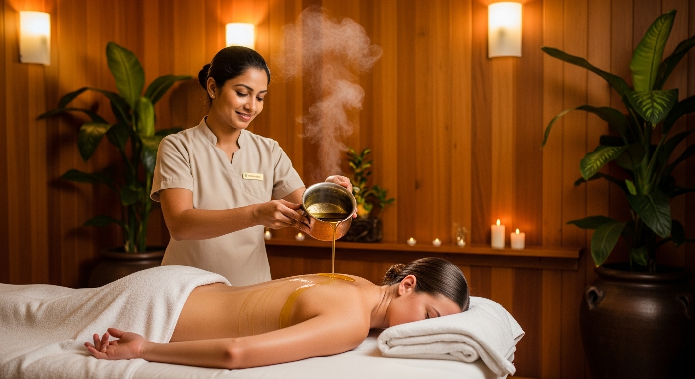 Pizhichil – Warm Oil Therapy for Rejuvenation Pizhichil – Warm Oil Therapy for Rejuvenation